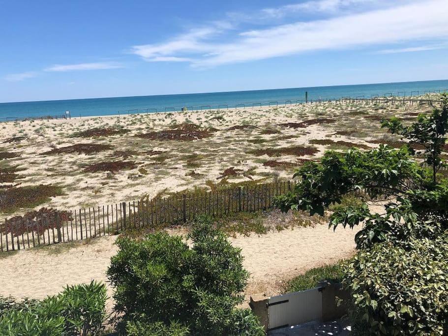 Villa Face A La Mer Sur Le Sable 8 Clim A L'Etage Le Barcarès エクステリア 写真